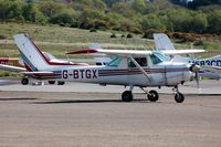 G-BTGX @ EGFH - Visiting Cessna 152. - by Roger Winser