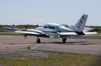 N310UK @ EGFH - Visiting Cessna 310R-11 - by Roger Winser