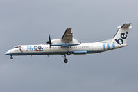 G-KKEV @ EGNT - De Havilland Canada DHC-8-402Q Dash 8, Kevin Keegan, Newcastle Airport, April 2009. - by Malcolm Clarke