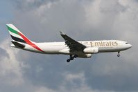 A6-EAK @ EGNT - Airbus A330-243 on finals to 07 at Newcastle Airport, April 2008. - by Malcolm Clarke