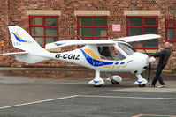 G-CGIZ @ EGCB - 2010 Flight Design CTSW, c/n: 8512 at City of Manchester Airport - by Terry Fletcher