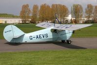 G-AEVS @ EGBR - Resident Aeronca 100 at Breighton Airfield's 2012 May-hem Fly-In. - by Malcolm Clarke