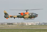 ZA731 @ CYYC - Gazelle landing in Calgary (CYYC) - by Tabaliah