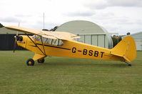 G-BSBT @ X5FB - Piper J3C-65, Fishburn Airfield, August 2009. - by Malcolm Clarke