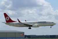 TC-JGJ @ EHAM - Just before landing on the Bulderbaan at Amsterdam Schiphol. - by Jan Bekker