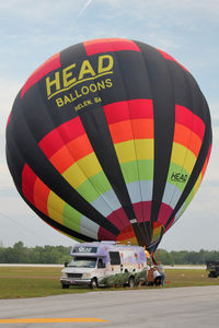 N3094H @ LAL - The wind was too strong to allow the full inflation and mass take-off of the balloons at 2012 Sun n Fun - by Terry Fletcher