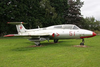 YL-PAG @ EGBR - Gate guardian Aero L-29 Delfin, Breighton Airfield, September 2009. - by Malcolm Clarke