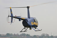 G-PIXX @ X5FB - Robinson R44 II, Fishburn Airfield, April 2009. - by Malcolm Clarke