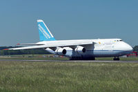 UR-82027 @ LOWL - Antonov An-124-100 Ruslan landing on Blue Danube Airport  LOWL/LNZ - by Janos Palvoelgyi