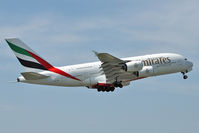A6-EDD @ EGCC - Emirates 2008 Airbus A380-861, c/n: 020 - by Terry Fletcher