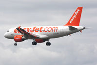 G-EZFM @ EGNT - Airbus A319-111 on finals to 25 at Newcastle Airport, June 2010. - by Malcolm Clarke