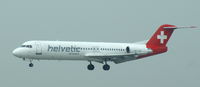 HB-JVE @ EDDL - Helvetic, on finals at Düsseldorf Int´l (EDDL) - by A. Gendorf