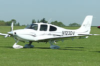 N123DV @ EGBK - A visitor to Sywell , on Day 1 of 2012 AeroExpo - by Terry Fletcher