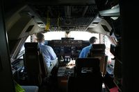 N50217 @ KLAX - 747-8 cockpit - by Nick Taylor