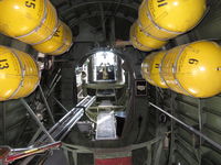 N224J @ CMA - 1944 Consolidated B-24J LIBERATOR 'Witchcraft', four turbocharged P&W R-1830-65 Twin Wasp 1,200 Hp each. World's SOLE REMAINING FLYING EXAMPLE, looking forward in waist area - by Doug Robertson