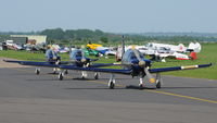 F-SEYG @ EGSU - 5. French Airforce Patrouille Cartouche Dore preparing to display at IWM Duxford Jubilee Airshow, May 2012.