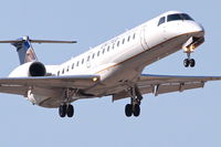 N15983 @ KORD - ExpressJet/United Express Embraer EMB-145LR, ASQ5995 arriving from Bismarck Municipal Airport/KBIS, RWY 14R approach KORD. - by Mark Kalfas