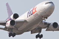 N550FE @ KORD - FedEx  Mcdonnell Douglas MD-10-10F, FDX398 arriving from Memphis Int'l /KMEM, RWY 14R approach KORD. - by Mark Kalfas