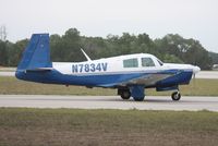 N7834V @ LAL - Mooney M20C - by Florida Metal