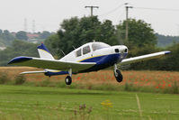 G-AVWL @ X5FB - Piper PA-28-140 Cherokee, Fishburn Airfield, July 2011. - by Malcolm Clarke