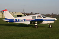 G-AYKW @ X5FB - Piper PA-28-140 Cherokee, Fishburn Airfield, November 2011. - by Malcolm Clarke
