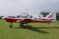 G-BZDP @ X5FB - Scottish Aviation Bulldog T.1, Fishburn Airfield, September 2009. - by Malcolm Clarke