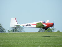 G-AZMC @ EGBK - G-AZMC lands at the AeroExpo event at Sywell Aerodrome, Northamptonshire, UK, 25th May 2012. - by Dan Adkins