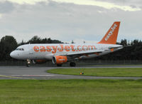 G-EZMH @ EGPH - Easyjet A319 Lands on runway 24 - by Mike stanners