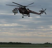 N718HT @ KAXN - Sikorsky CH-54 Skycrane departing the airport. - by Kreg Anderson
