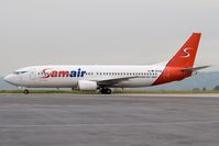 OM-SAA @ LZKZ - Samair 737-400