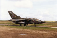 ZA549 @ EGQS - Tornado GR.1 of 15[Reserve] Squadron taxying to Runway 05 at RAF Lossiemouth in May 1996. - by Peter Nicholson