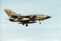 ZG771 @ EGQS - Tornado GR.1 of 31 Squadron at RAF Bruggen on final approach to Runway 05 at RAF Lossiemouth in May 1996. - by Peter Nicholson