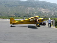 N98425 @ SZP - 1946 Piper J3C-65 CUB, Continental C90 90 Hp upgrade, refueling - by Doug Robertson