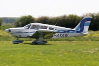 G-AYAW @ X5FB - Piper PA-28-180 Cherokee, Fishburn Airfield, May 2012. - by Malcolm Clarke