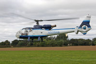 N505HA @ EGBR - Aerospatiale SA-341G Gazelle, Breighton Airfield, September 2009. - by Malcolm Clarke