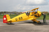 G-AXMT @ EGBR - Doflug Bu-133C Jungmeister, starting the engine with a little help at Breighton Airfield's 2012 May-hem Fly-In. - by Malcolm Clarke
