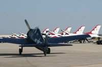 N1078Z @ KRIV - Taxiing out past the T-birds - by Nick Taylor