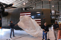 N24927 @ ADS - CAF B-24A Diamond Lil unveiling ceremonies in the Cavanaugh Flight Museum hanger at Addison Airport