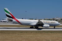 A6-EAJ @ LMML - A330 A6-EAJ Emirates Airlines shorty after landing. - by raymond
