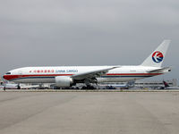 B-2078 @ KLAX - China Cargo 777F passes the Flight Path Museum - by Jonathan Ma
