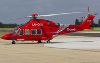 LN-OEA @ EGSH - Sat on stand at Bond's - by Matt Varley