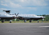 M-HARP @ EGTF - Pilatus PC-12/47E at Fairoaks - by moxy