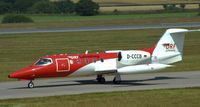 D-CCCB @ EGPH - “Ambulance 657” taxiing to runway 06 - by Mike stanners