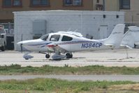 N384CP @ KFUL - Parked by the tower