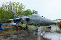 XZ631 @ X4EV - Tornado GR4 XZ631, which arrived at Elvington on 22 March 2005, first flew on 24 November 1978 as pre-series aircraft P15 and was the prototype for the conversion work to GR.4 standard carried out by British Aerospace at Warton, Lancashire. - by Chris Hall