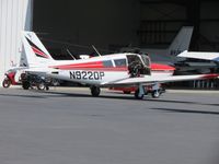N9220P @ POC - Being worked on at Howard Aviation - by Helicopterfriend