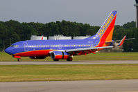 N217JC @ ORF - Southwest Airlines N217JC (FLT SWA1289) rolling out on RWY 5 after arrival from Nashville Int'l (KBNA). - by Dean Heald
