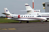 OO-SAV @ EBAW - Cessna Citation Excel [560-5189] Antwerp-Deurne~OO 11/08/2010. Parked here. - by Ray Barber