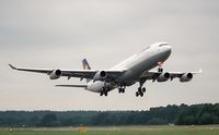 F-WWJU @ EGLF - Taking of at the 2000 Farnborough International Airshow - by Garry Lakin