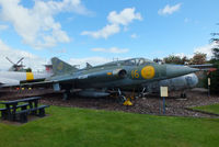 35075 @ X6DF - served with 16 Wing (Flygflottilj F16) of the Swedish Airforce based at Uppsala between 1961 and 1976. Now on long term loan from The Imperial War Museum, Duxford. - by Chris Hall